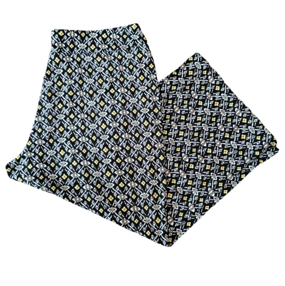 j.jill Wearever Full Leg Cropped Pull On Pants Size L Petite